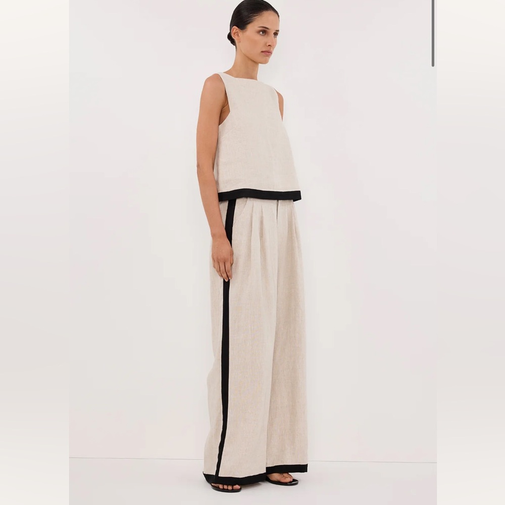 DISSH Ebony Natural Linen Pant